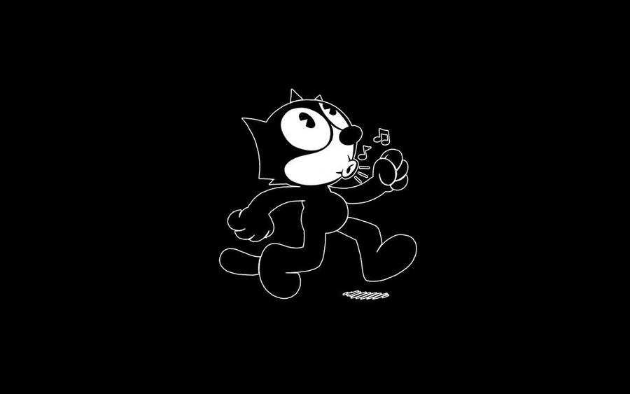 Felix The Cat Black Wallpaper
