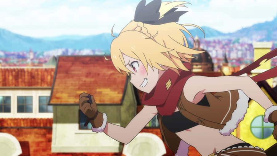 Felt, A Lively Character From Re: Zero, In A High-definition Wallpaper. Wallpaper