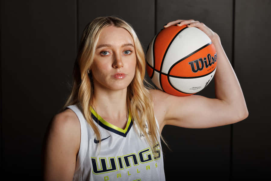 Female Basketball Player Portrait Wallpaper