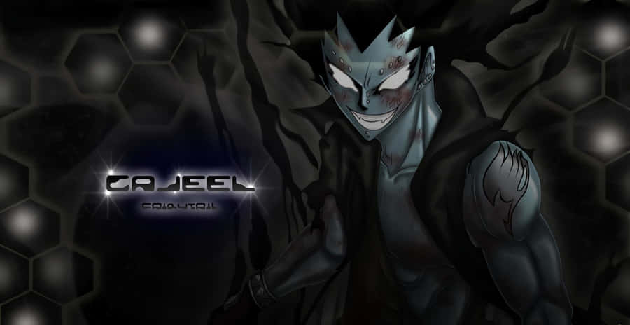 Ferocious Gajeel Redfox In Action Wallpaper