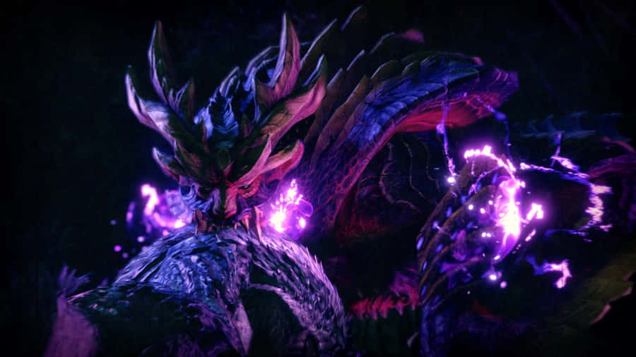 Ferocious Monsters Battle In Monster Hunter Wallpaper