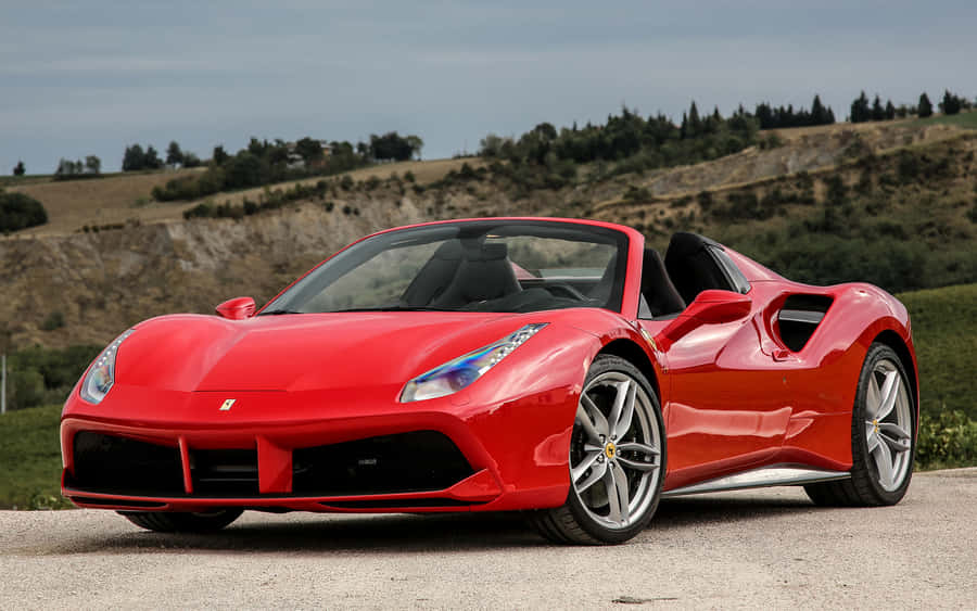Ferrari 488 Spider - Elegance And Performance Combined Wallpaper