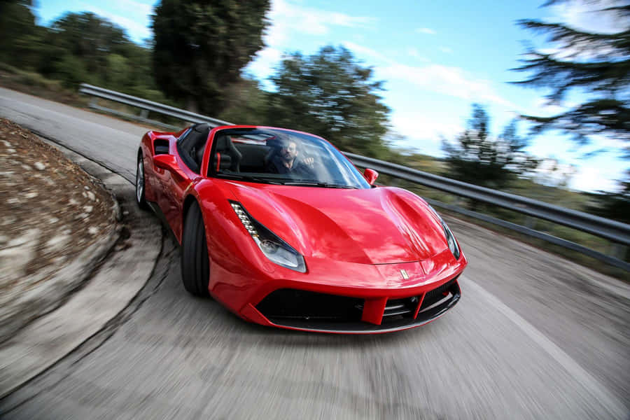 Ferrari 488 Spider: Unleashing The Power Of Elegance Wallpaper