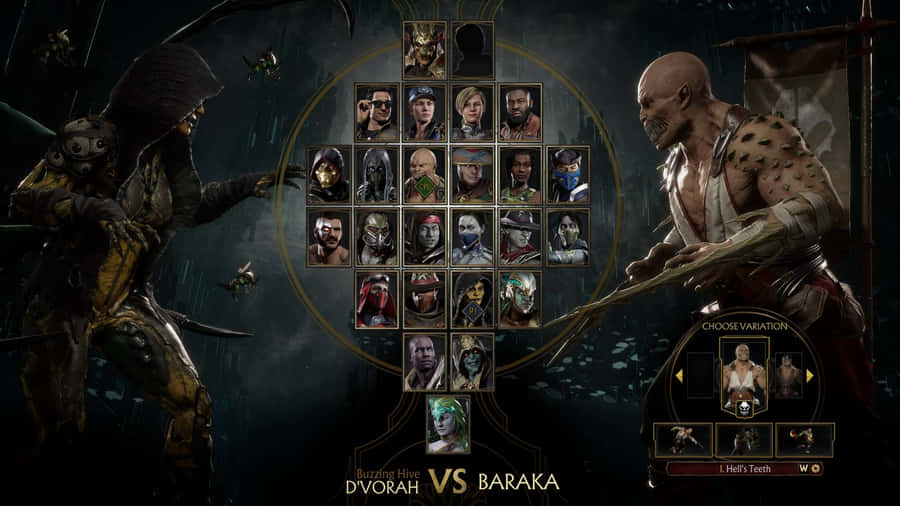 Fierce And Fearful Baraka In Mortal Kombat Wallpaper