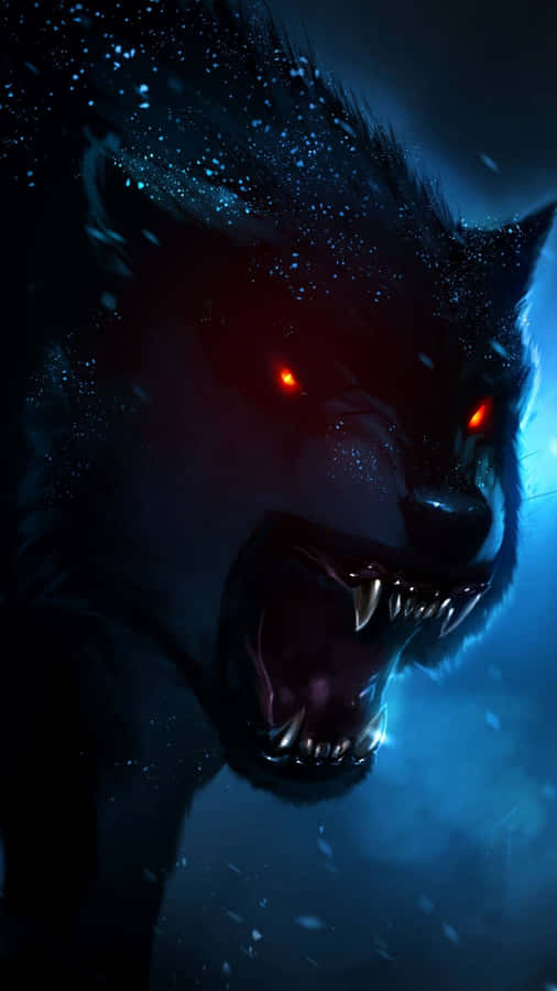 Fierce And Intense, The Angry Wolf Wallpaper