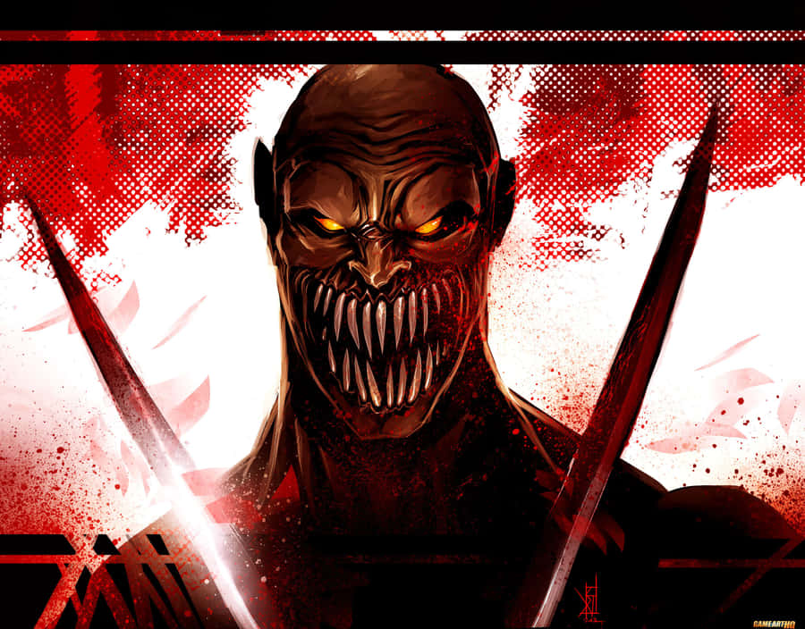 Fierce Baraka In Mortal Kombat Battle Scene Wallpaper