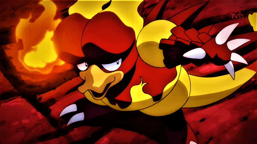 Fierce Fire Pokémon, Magmar, Ready For Battle Wallpaper