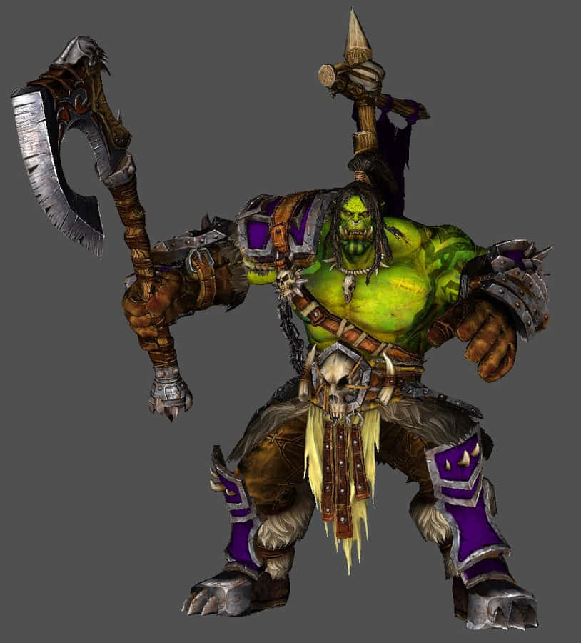 Fierce Grom Hellscream Of Warcraft Series Wallpaper