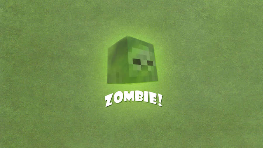 Fierce Minecraft Zombie In Its Natural Habitat Wallpaper