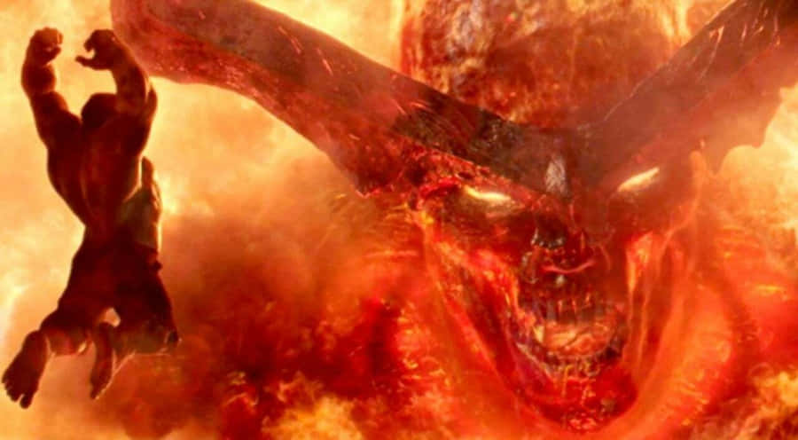 Fiery_ Giant_ Confrontation Wallpaper