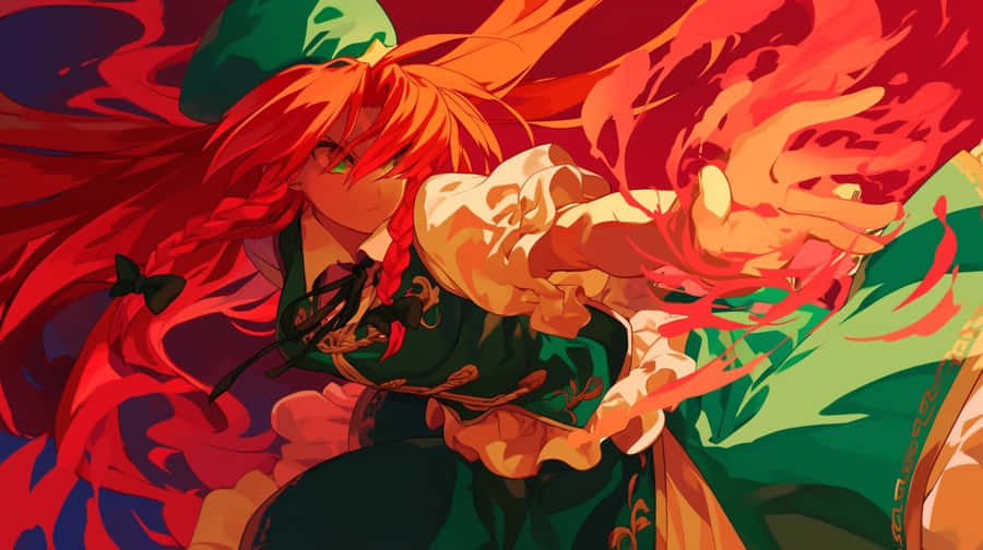 Fiery_ Martial_ Artist_ Hong_ Meiling Wallpaper