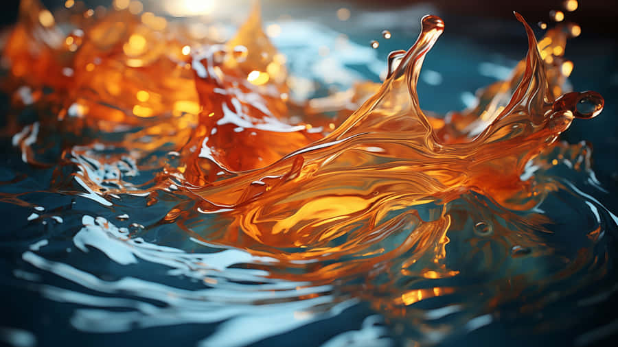 Fiery Splash Abstract Water.jpg Wallpaper