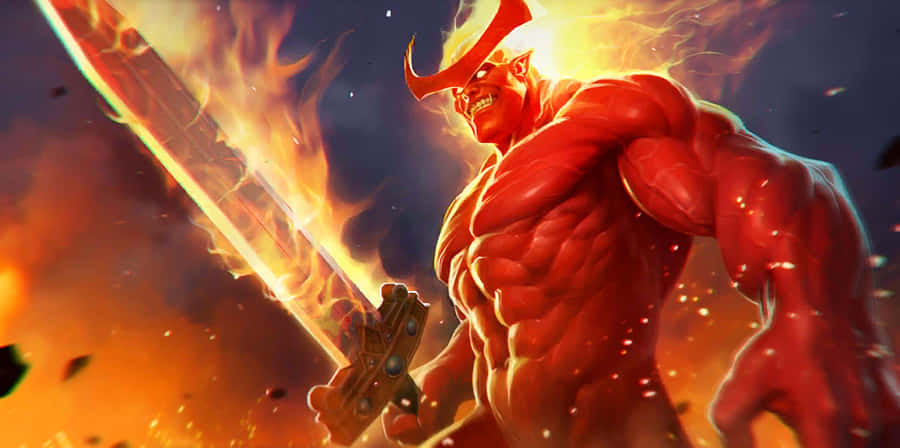 Fiery_ Surtur_ Confrontation Wallpaper
