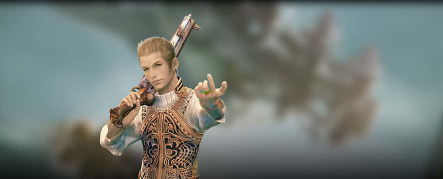 Final Fantasy Balthier Action Pose Wallpaper