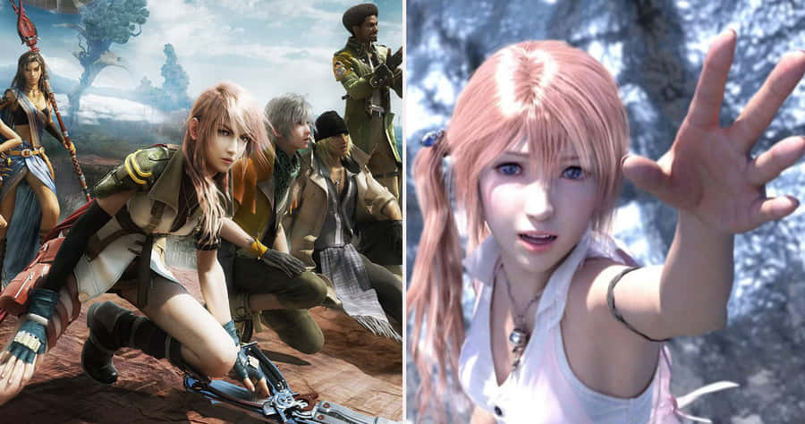 Final Fantasy Characters Assembled Wallpaper