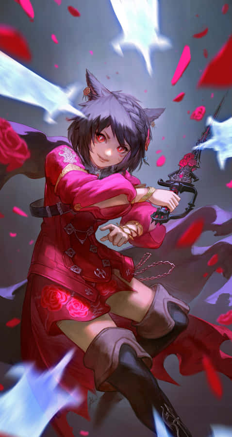 Final Fantasy Red Magein Action Wallpaper