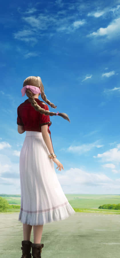 Final Fantasy7 Remake Character Gazingat Sky Wallpaper