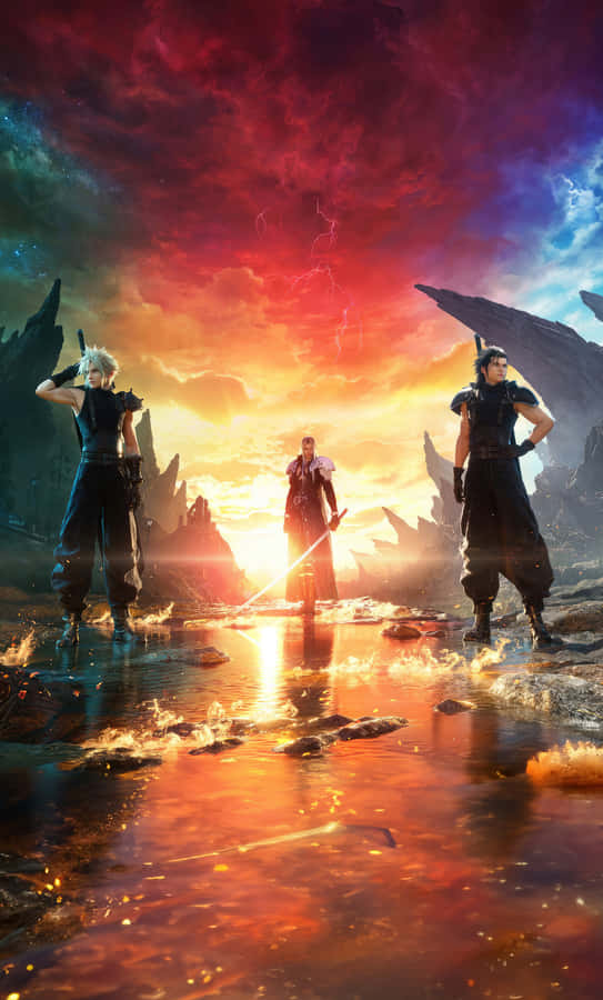 Final Fantasy7 Remake Heroes Stand Wallpaper