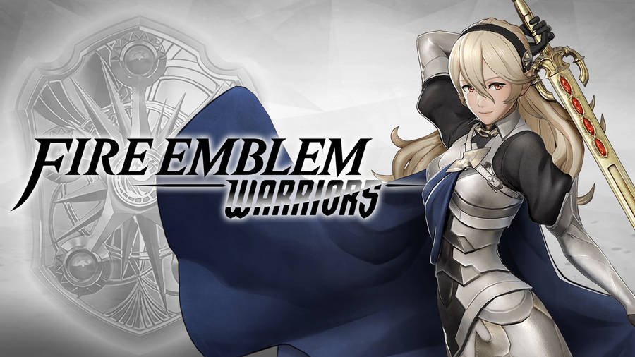 Fire Emblem Warriors Female Corrin With Logo Wallpaper
