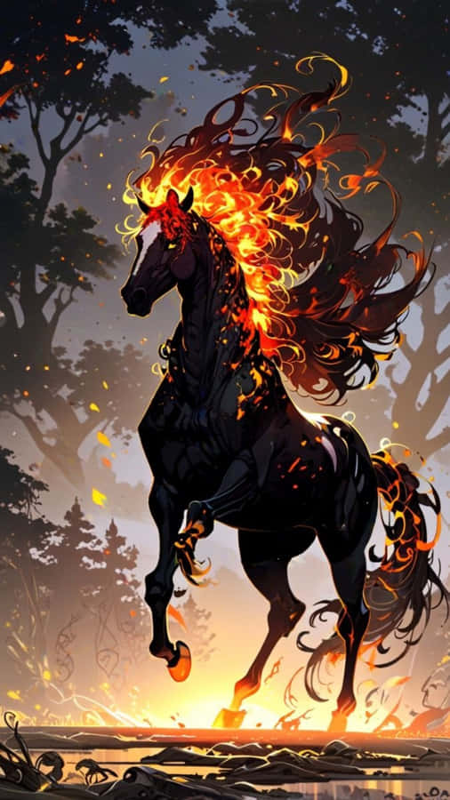 Fire Horse Rising Wallpaper