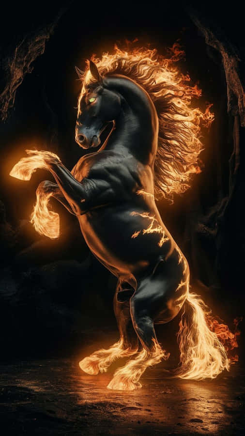 Fire Horse Rising Wallpaper