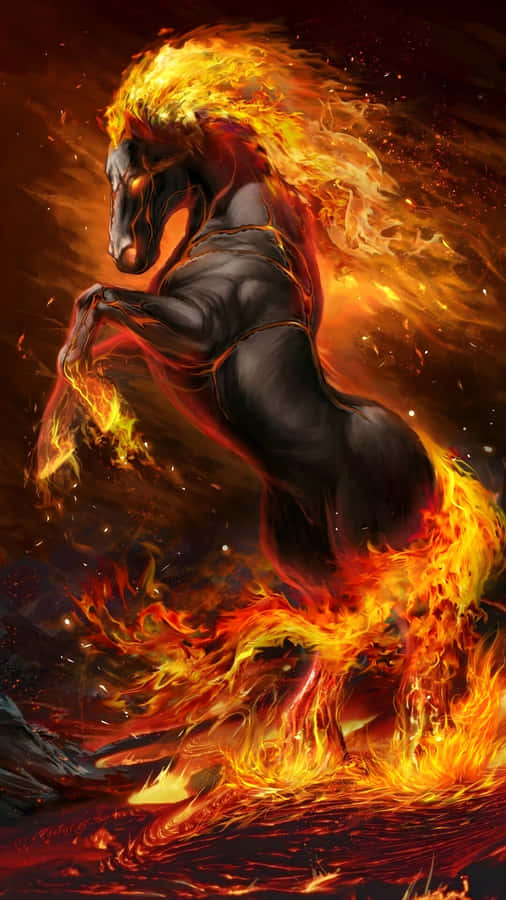Fire Horse Spirit Wallpaper