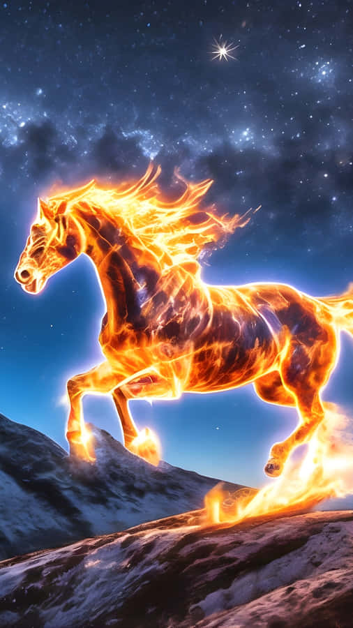 Fire Horse Spirit Wallpaper