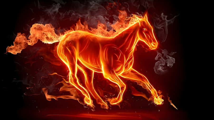 Fire Horse Symbolism Wallpaper