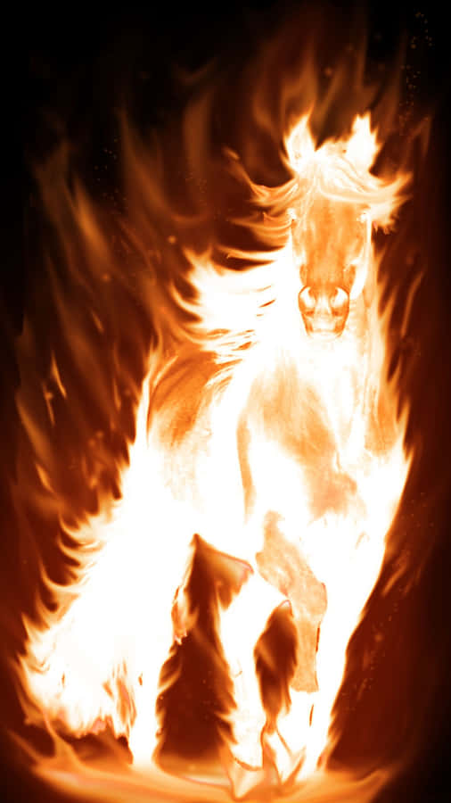 Fire Horse Symbolism Wallpaper