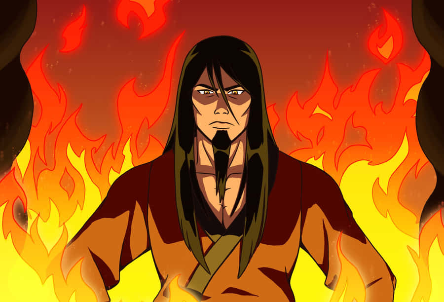 Fire Lord Ozai Flames Backdrop Wallpaper