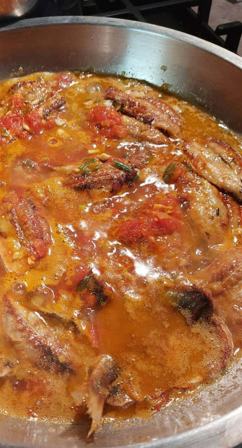 Fish Stew Budet Close Up Shot Wallpaper