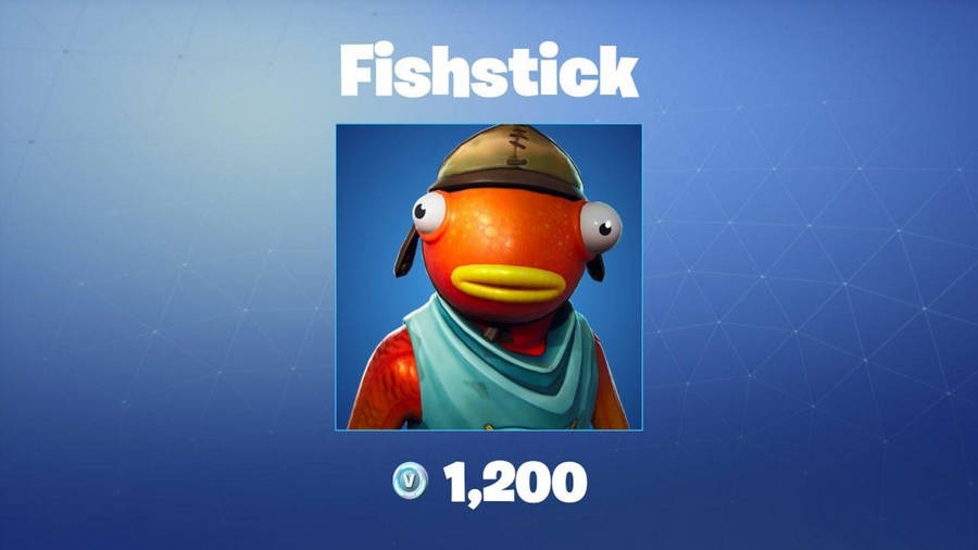 Fishstick Fortnite Head Shot Poster Wallpaper