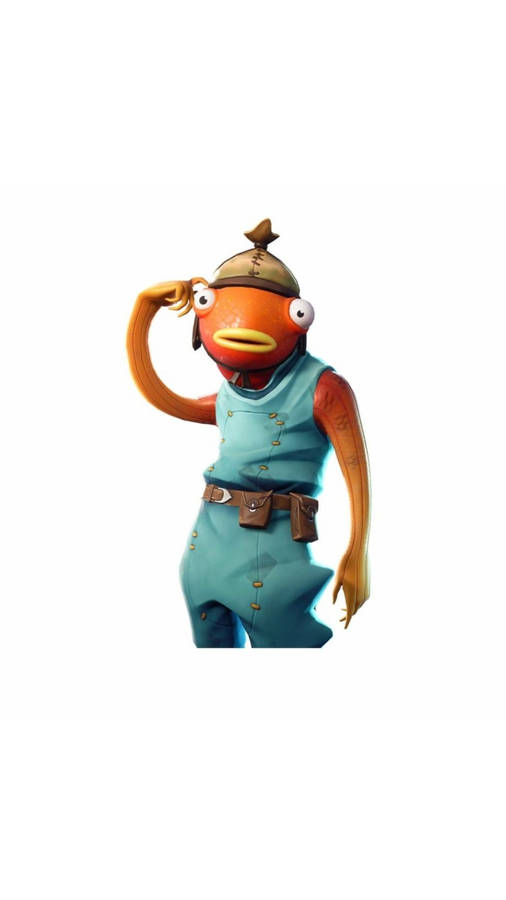 Fishstick Fortnite Scratching The Head Wallpaper