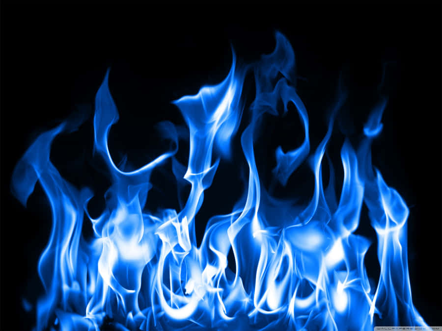 Flame Blue Aesthetic Wallpaper