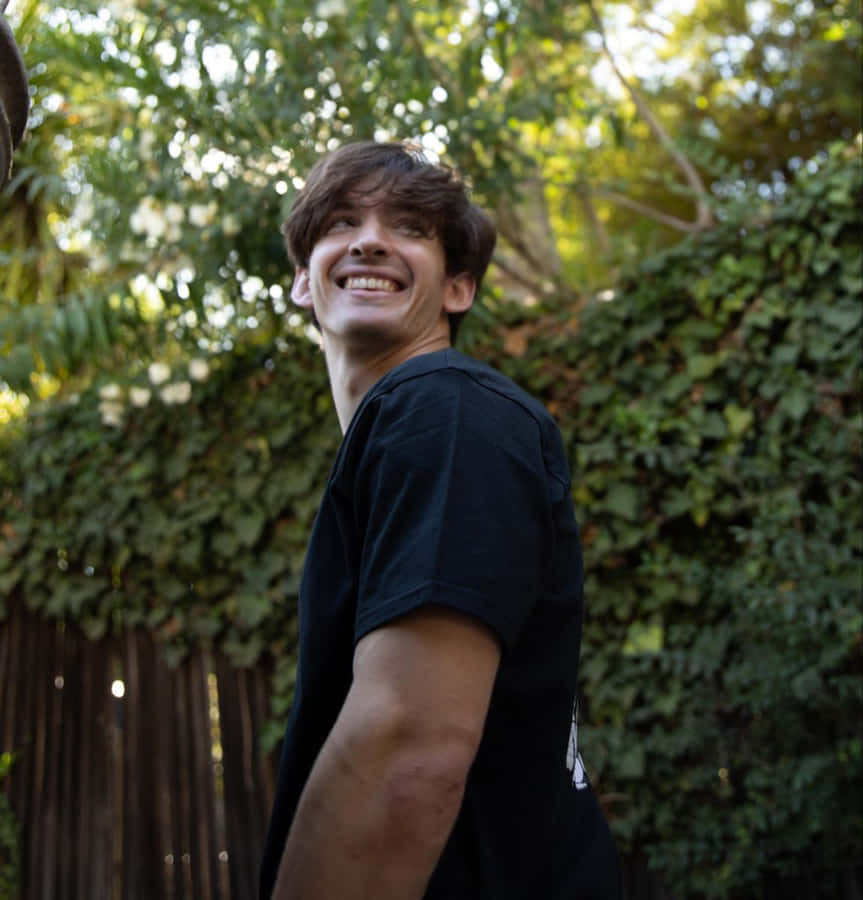 Flamingo Albert Enjoying The Outdoors. Wallpaper