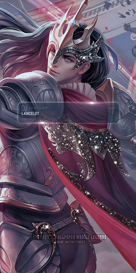 Floral Knight Lancelot Mobile Legend Digital Art Wallpaper