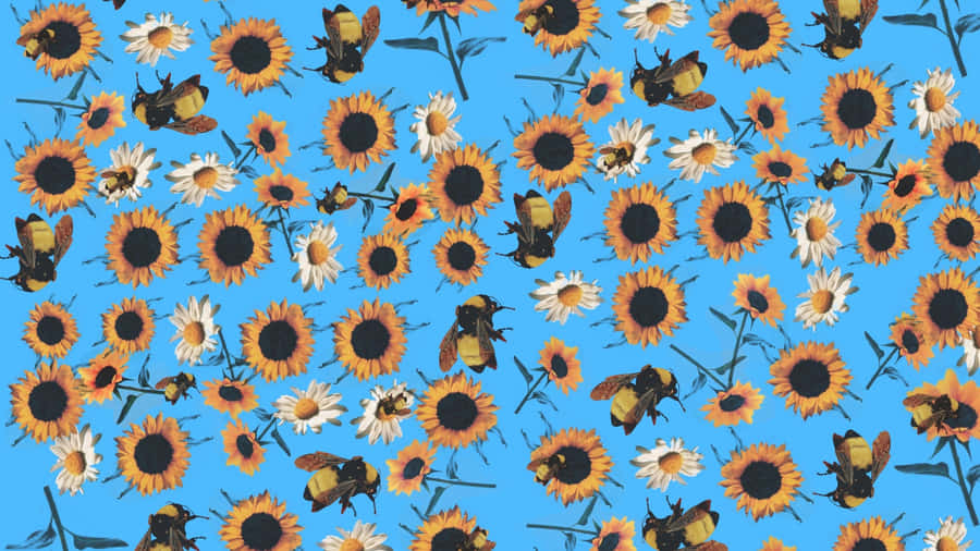 Flower Boy Pattern Wallpaper