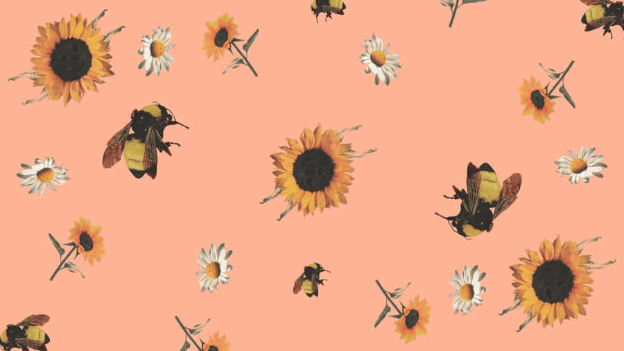 Flower Boy Pattern Wallpaper