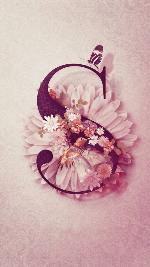 Flower Petals S Alphabet Wallpaper