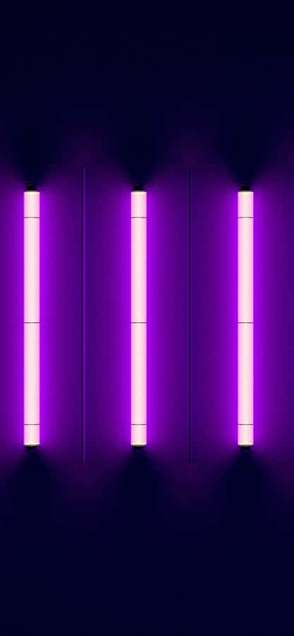 Fluorescent Glow In Dark Tunnel Wallpaper