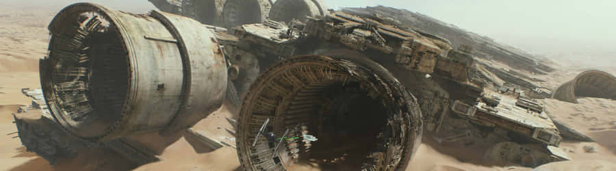 Fly The Legendary Ship - Millenium Falcon Wallpaper