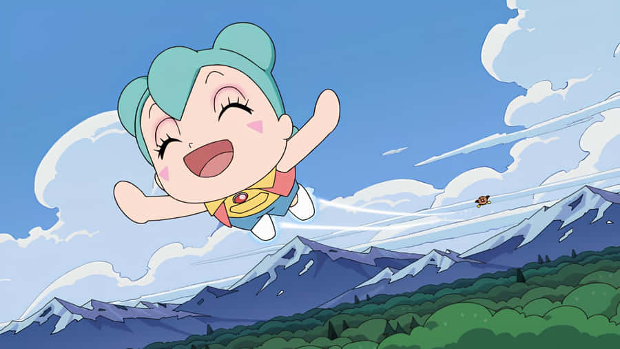 Flying Character From Anpanman Wallpaper
