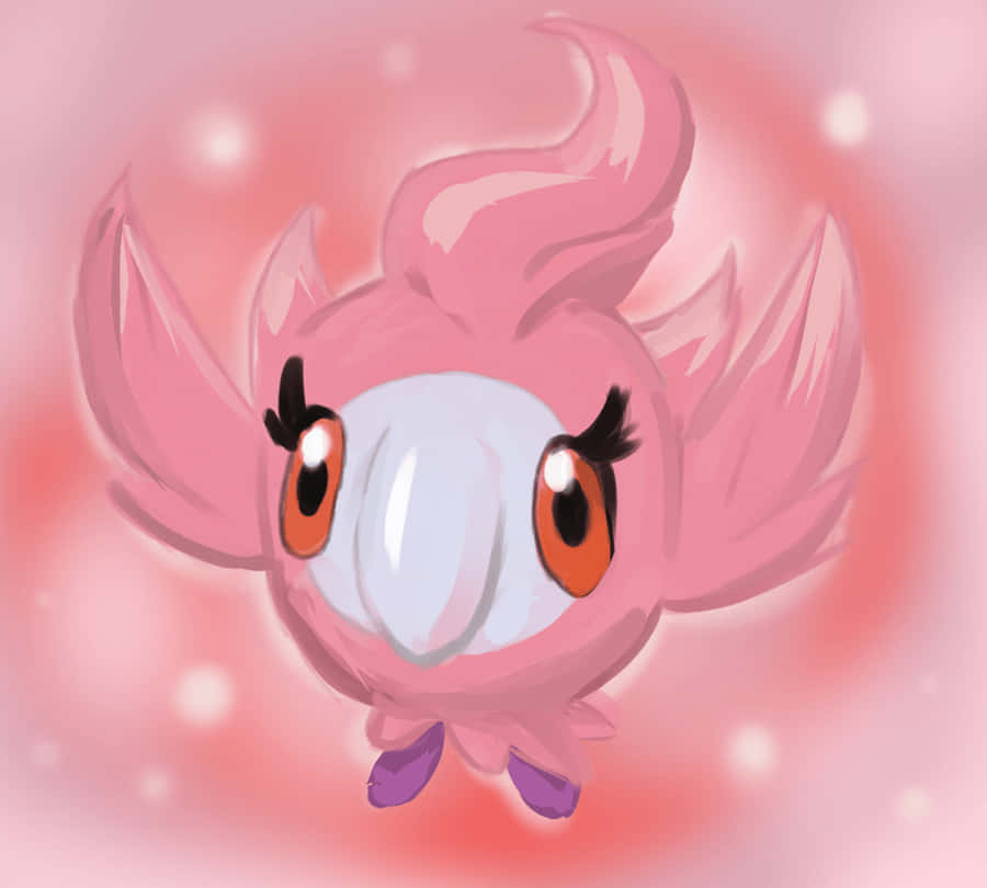 Flying Pink Spritzee Wallpaper