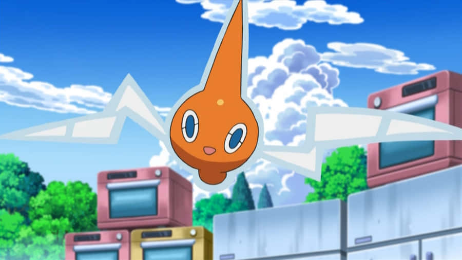 Flying Rotom Wallpaper