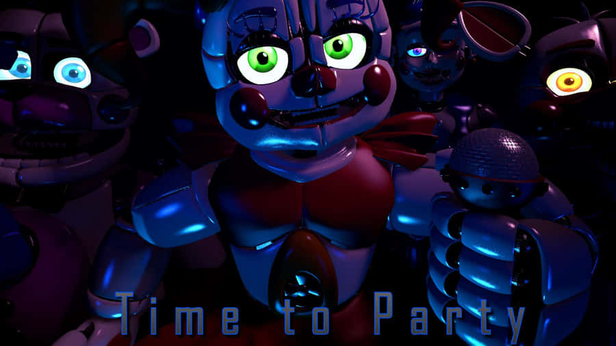 Fnaf Sister Location Game Characters Wallpaper Wallpaper
