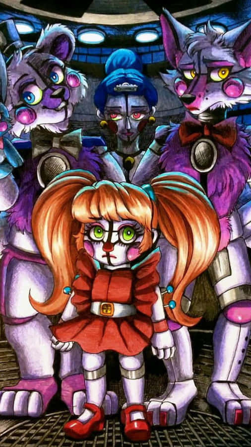 Fnaf Sister Location Wallpaper: Circus Baby's Stage Wallpaper
