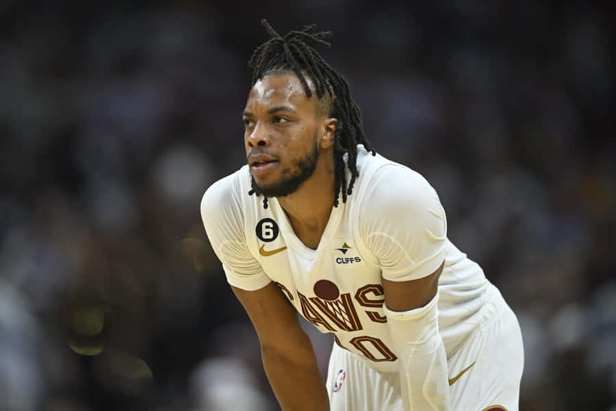 Focused Basketball Player Darius Garland Wallpaper