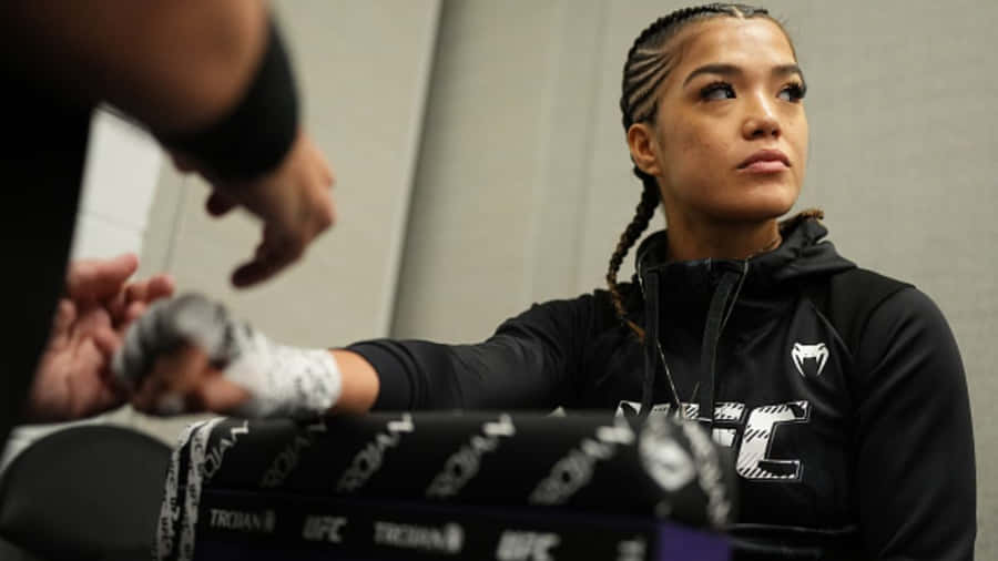 Focused Fighter Preparation Wallpaper