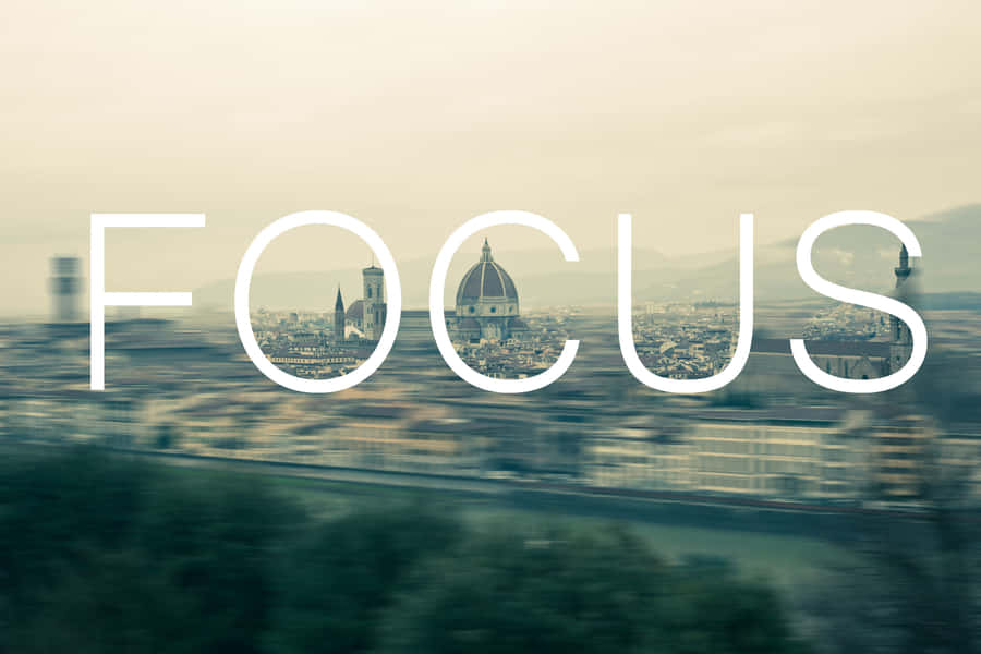 Focused Font Wallpaper