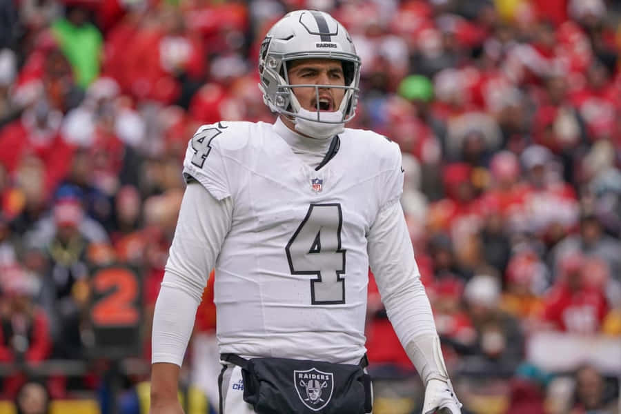 Focused Football Player Number4 Wallpaper